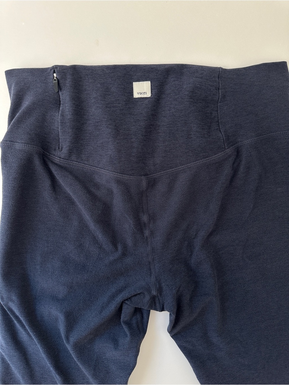 Vuori Clean Elevation Legging High Rise 7/8 Length Navy Heather Size M